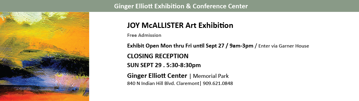 Joy McAllister Art Exhibition Sept 2019