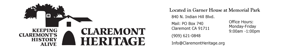 Click to send an email to Claremont Heritage...