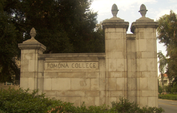 Pomona College gate photo