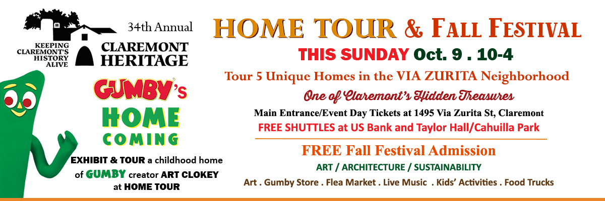 Claremont Heritage Home Tour & Fall Festival Gumby's Home Coming