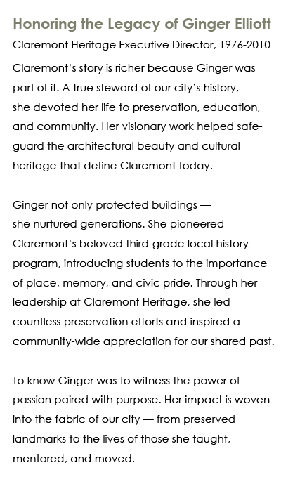 Claremont Heritage Home Tour preview notes