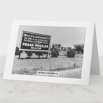 Note Card - Foothill Blvd billboard in Claremont CA