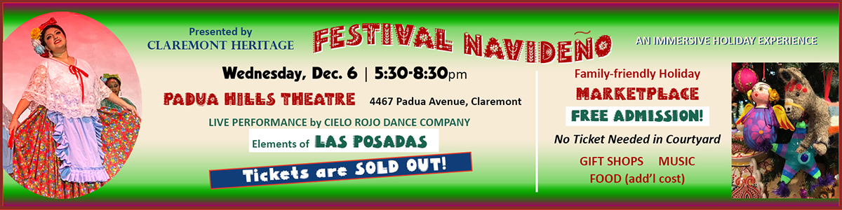 Fesival Navideno Wed Dec 6 | Padua Hills Theatre | 5:30--8:30pm