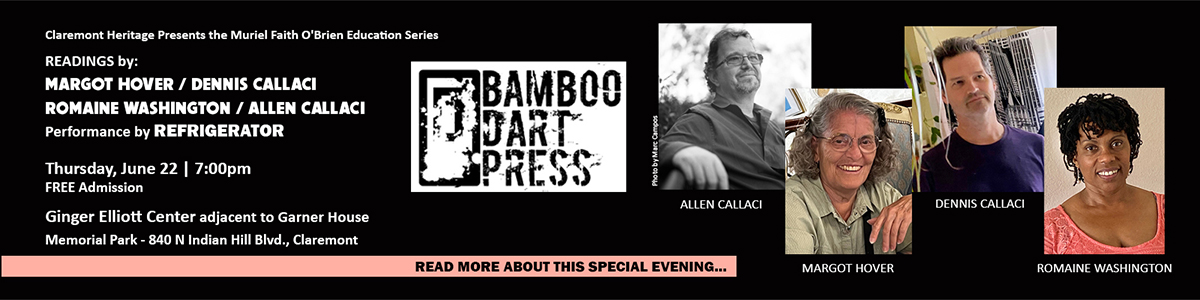 Readings by 4 authors from Bamboo Dart Press