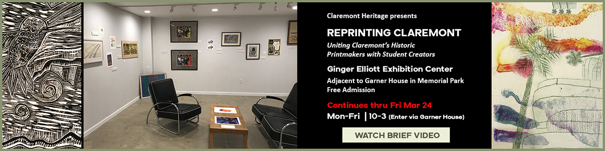 REPRINTING CLAREMONT exhibition March 2023 - Watch brief video