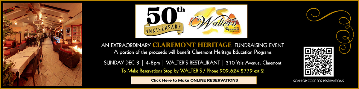 Walter's 50th Anniversary Celebrarion Soiree Sun Dec 3 4-8pm