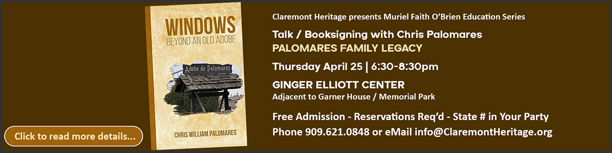 Palomares Family Legacy talk and booksigning with Chris Palomares