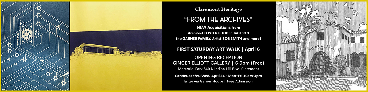 From the Archives Art Exhibition - Garner House opening Sat April 6th 6-9pm