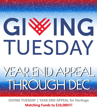 Claremont Heritage Giving Tuesday Year End Appeal thru December 2025