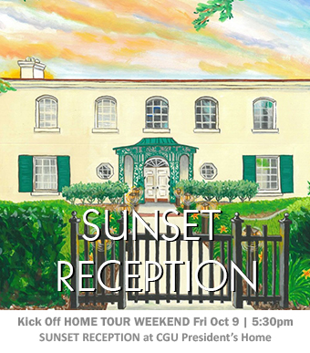 Sunset Reception Fri Oct 9 at 5:30pm CGU President's Home