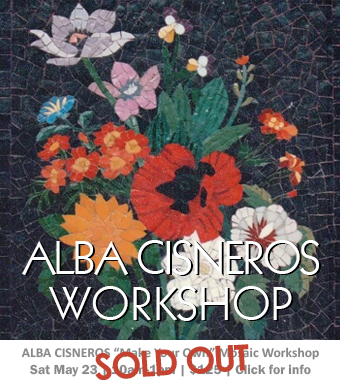 Alba Cisneros Mosaic Workshop