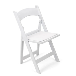 WHITE RESIN FOLDING CHAIRS
