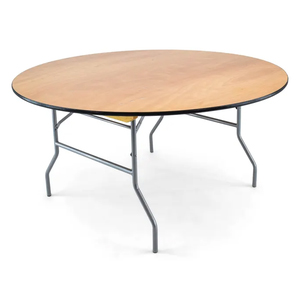 60" DIAMETER WOOD FOLDING TABLE